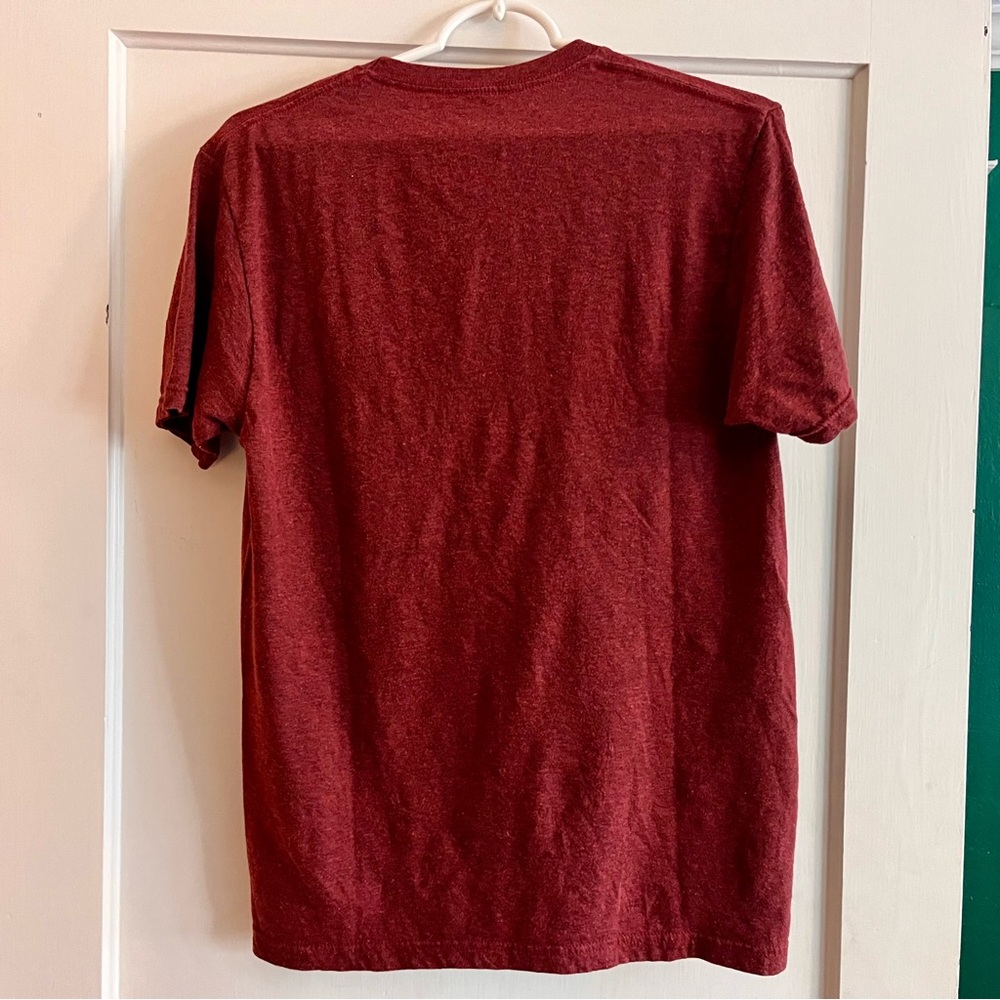 Dr Pepper Short Sleeve Graphic Tee in Deep Brick Red - Women's Casual Top - Picture 5 of 8